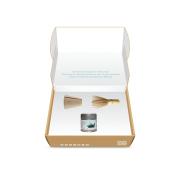 Kagoshima matcha whisking starter giftset