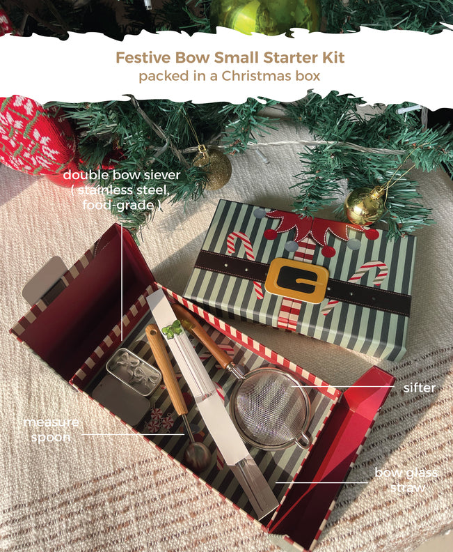 مجموعة أربطة احتفالية صغيرة من هالنارا - 5 قطع ملحقات ماتشا