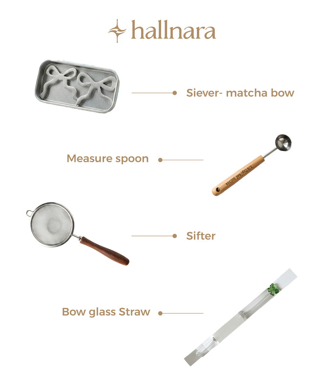 مجموعة أربطة احتفالية صغيرة من هالنارا - 5 قطع ملحقات ماتشا